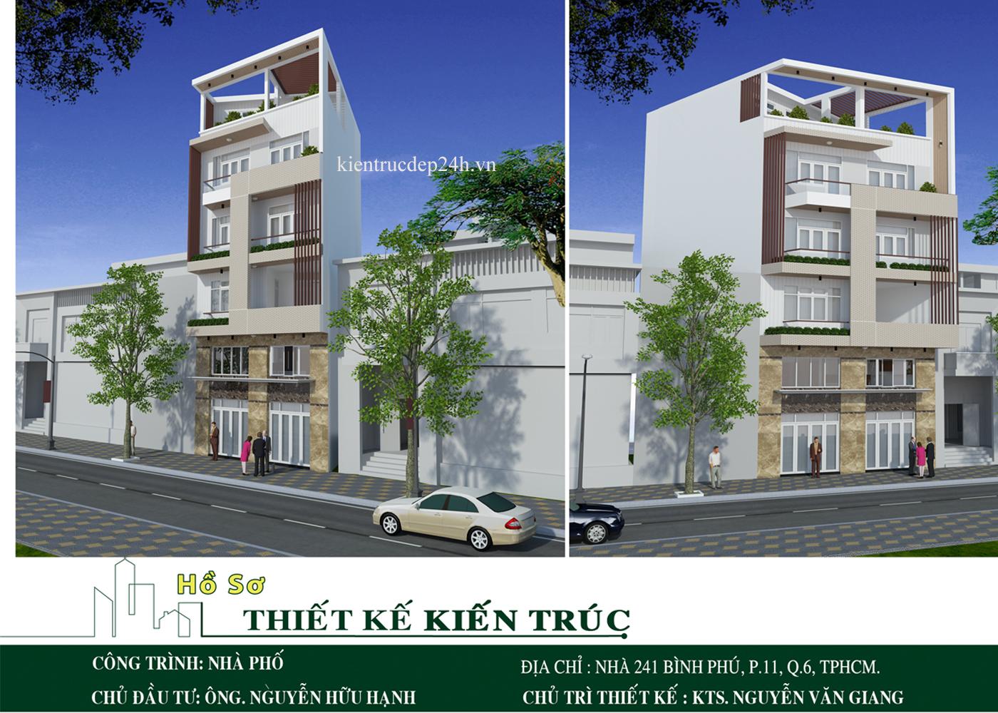 Công trình nhà phố sang trọng với góc nhìn tổng thể