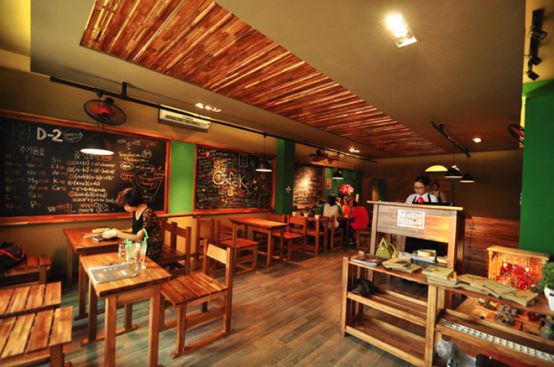 Thiết kế quán cafe đẹp theo phong cách hàn quốc