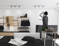 Thiết kế cửa hàng thời trang nam tại Gò Vấp