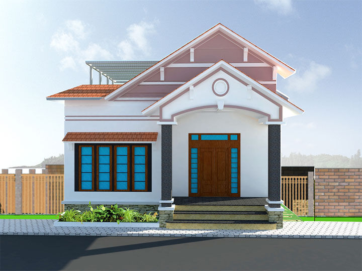 Nội thất nhà cấp 4 có gác lửng, nhà cấp 4 30m2 đẹp