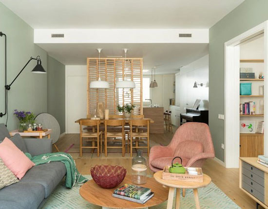 Căn hộ ấm áp nhờ biết cách sử dụng nội thất gỗ