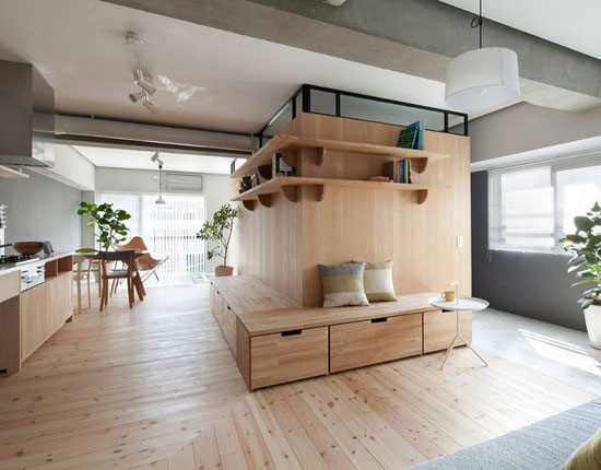 Căn hộ nhỏ 64m2 nhưng lại khiến nhiều người phải trầm trồ khen ngợi với cách bố trí độc đáo