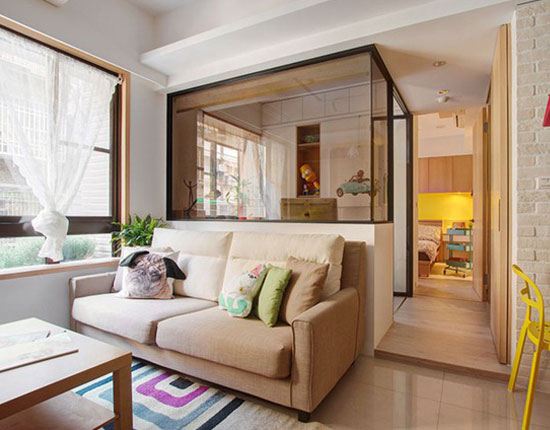 Căn hộ nhỏ có cách bố trí nội thất linh hoạt