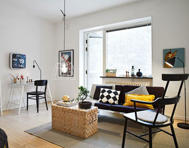 Căn hộ nhỏ cuốn hút nhờ bố trí nội thất hài hòa