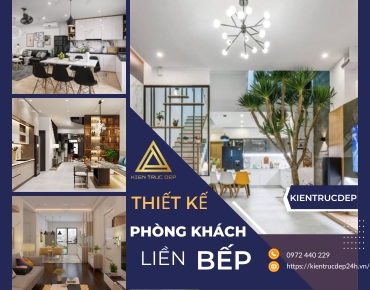 Chia sẻ cách thiết kế phòng khách liền bếp 30m2