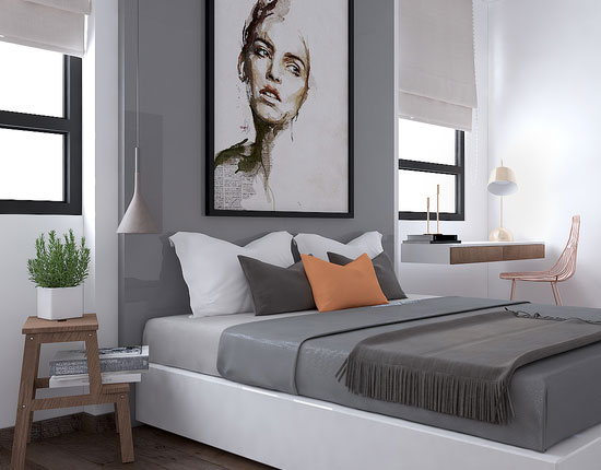 Mẫu thiết kế nội thất căn hộ 80m2 hiện đại đẹp ngỡ ngàng