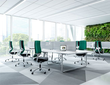 Nội thất văn phòng hiện đại, tươi sáng