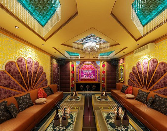 Thiết kế nội thất phòng karaoke theo phong cách hoàng gia
