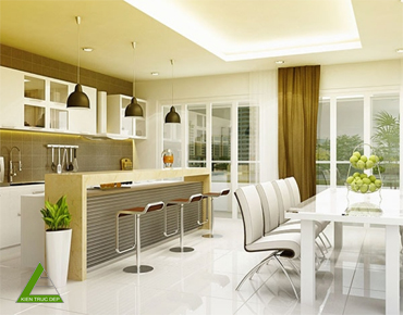 Thiết kế nội thất quận 7 - Thiết kế nội thất nhà bếp hiện đại