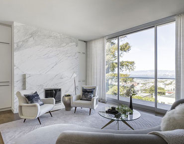 Tường đá cẩm thạch – kiểu tường nhà vừa sạch lại vừa sang