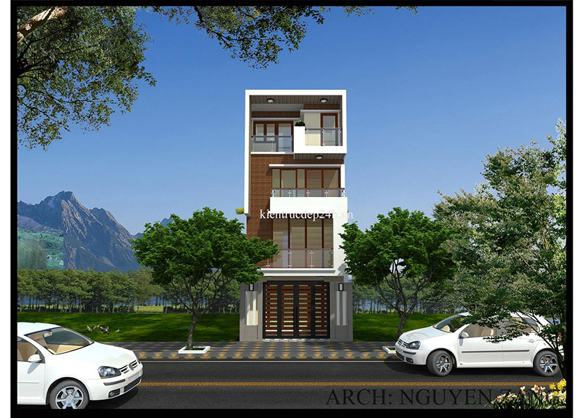 Công trình kiền trúc nhà phố 1