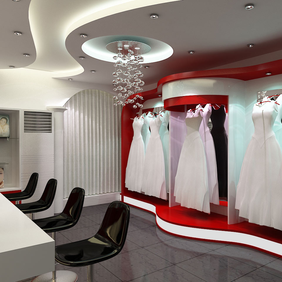 Mẫu thiết kế nội thất showroom áo cưới