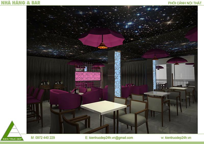 Nội thất nhà hàng Hồ Tùng Mậu