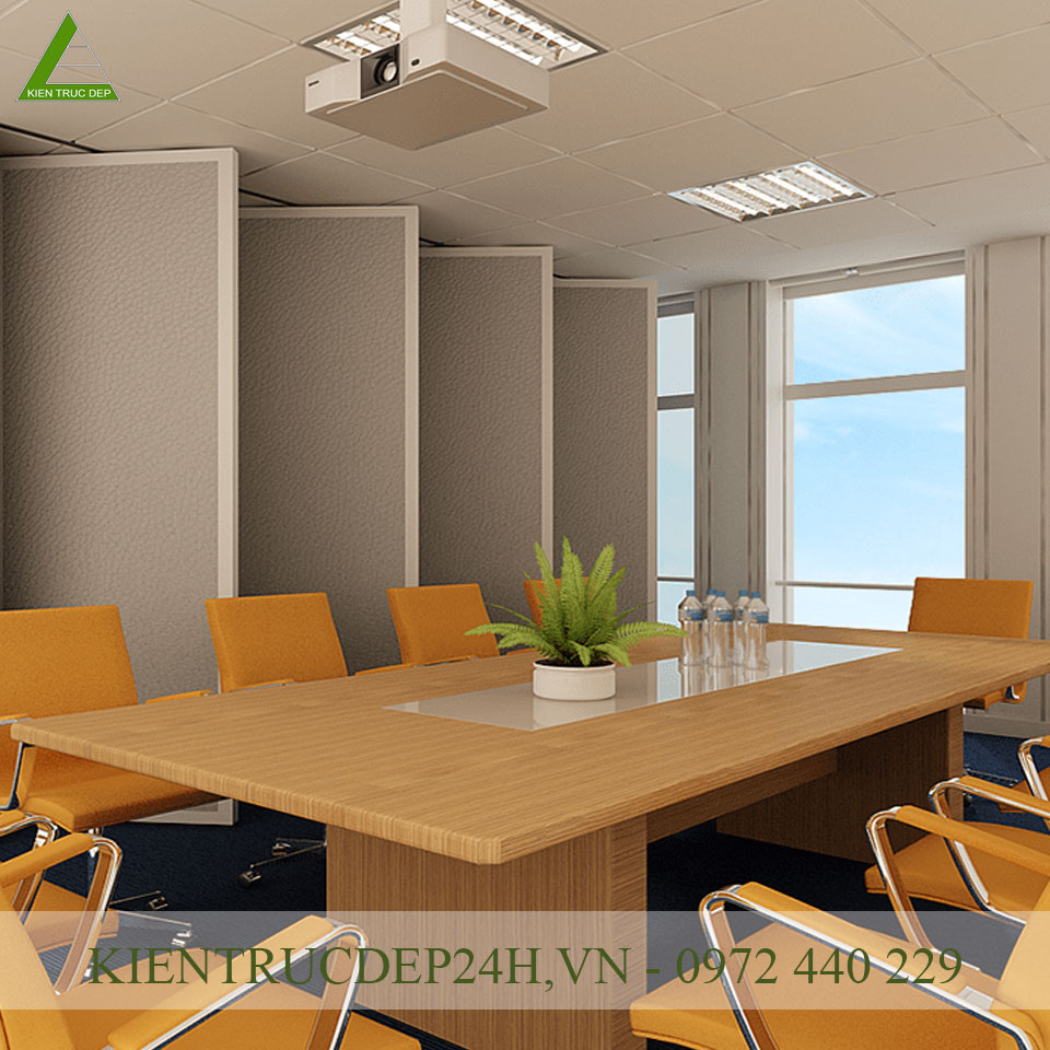 Nội thất văn phòng tươi mát