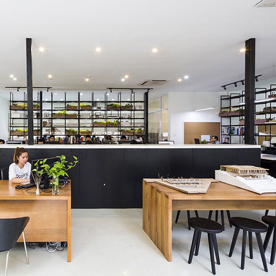 Thiết kế văn phòng với kiến trúc đẹp tươi mát