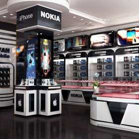 Mẫu thiết kế nội thất showroom di động