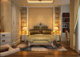 Nội thất phòng ngủ sang trọng