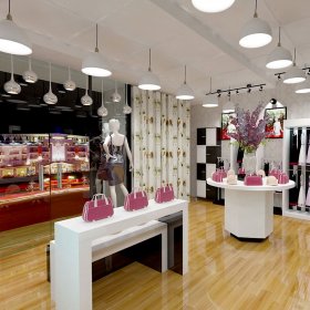 Nội thất shop túi xách 