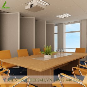 Nội thất văn phòng tươi mát