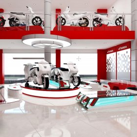 Showroom xe máy độc đáo