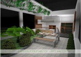 Thiết kế nội thất phòng bếp 2