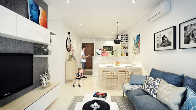 Căn hộ 66 m2 được thiết kế hợp lý cho gia đình 3 thành viên - Ảnh 4.