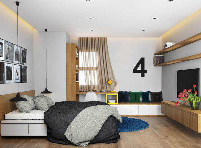 Gợi ý 7 phong cách thiết kế phòng ngủ đẹp cho vợ chồng mới cưới - Ảnh 7.